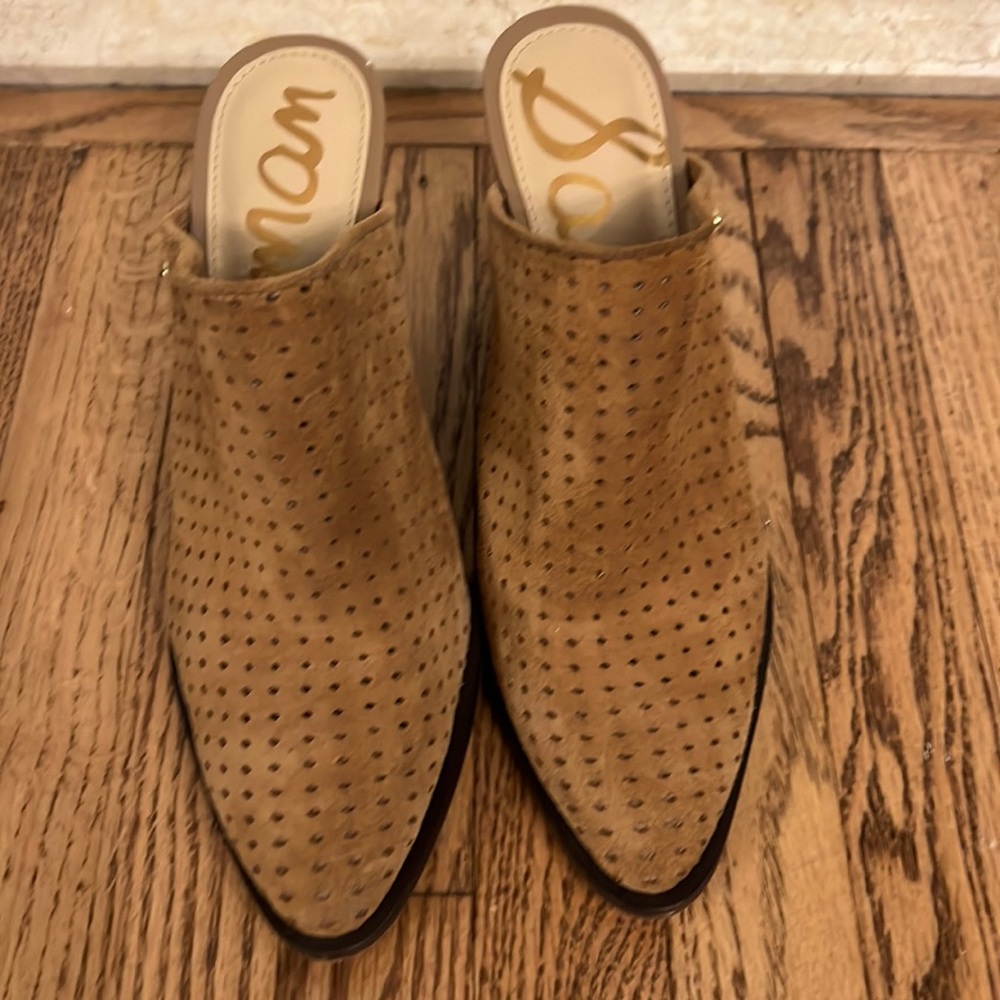 Sam Edelman Tan Mule Slide Heel